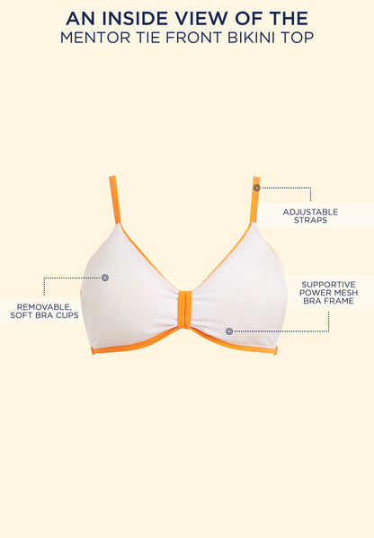 Mentor Tie Front Bikini Top