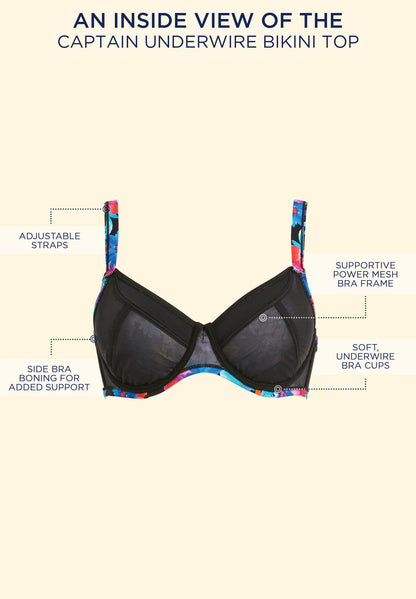 Captain Underwire Bikini Top