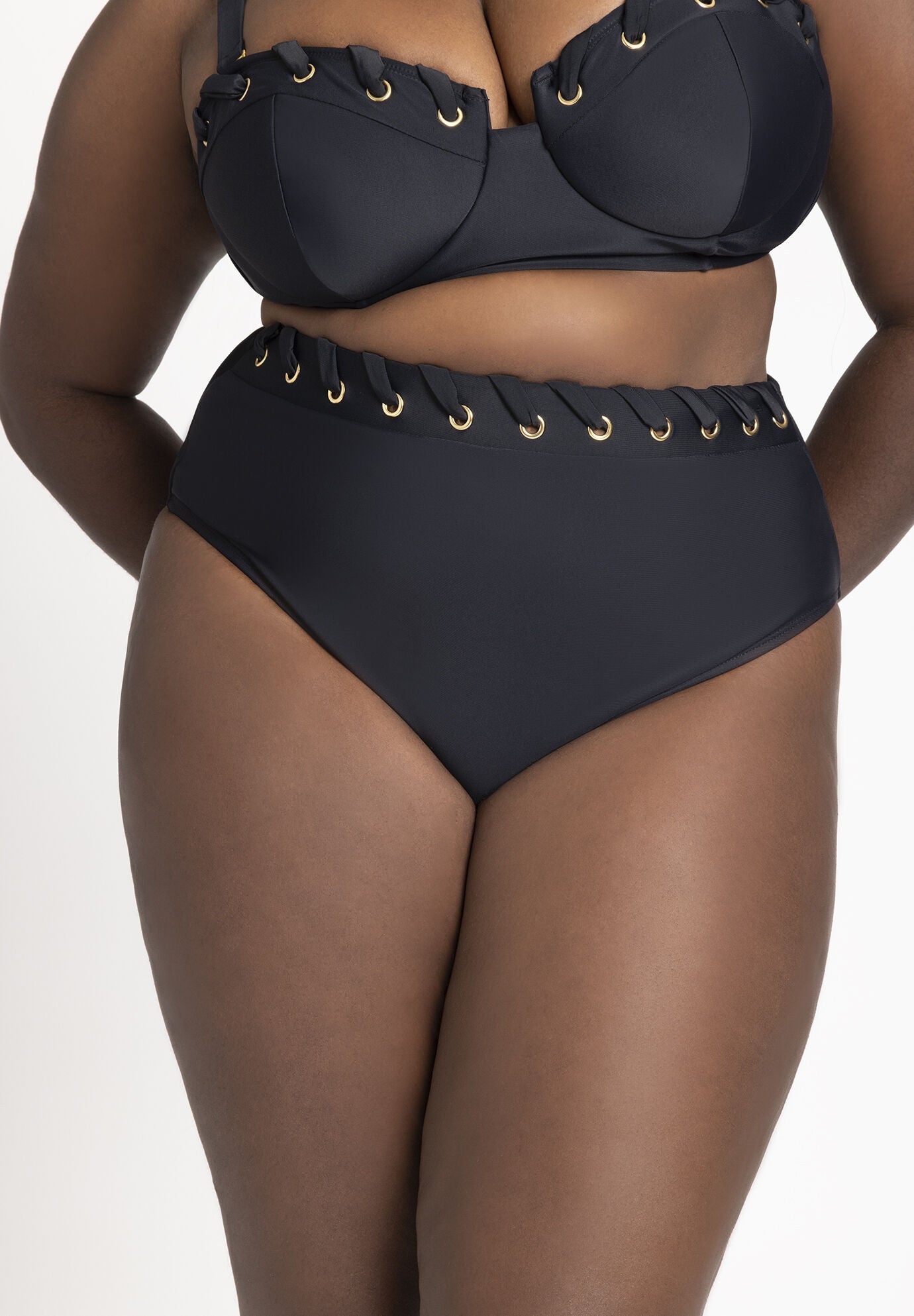 Grommet Detail Bikini Bottom